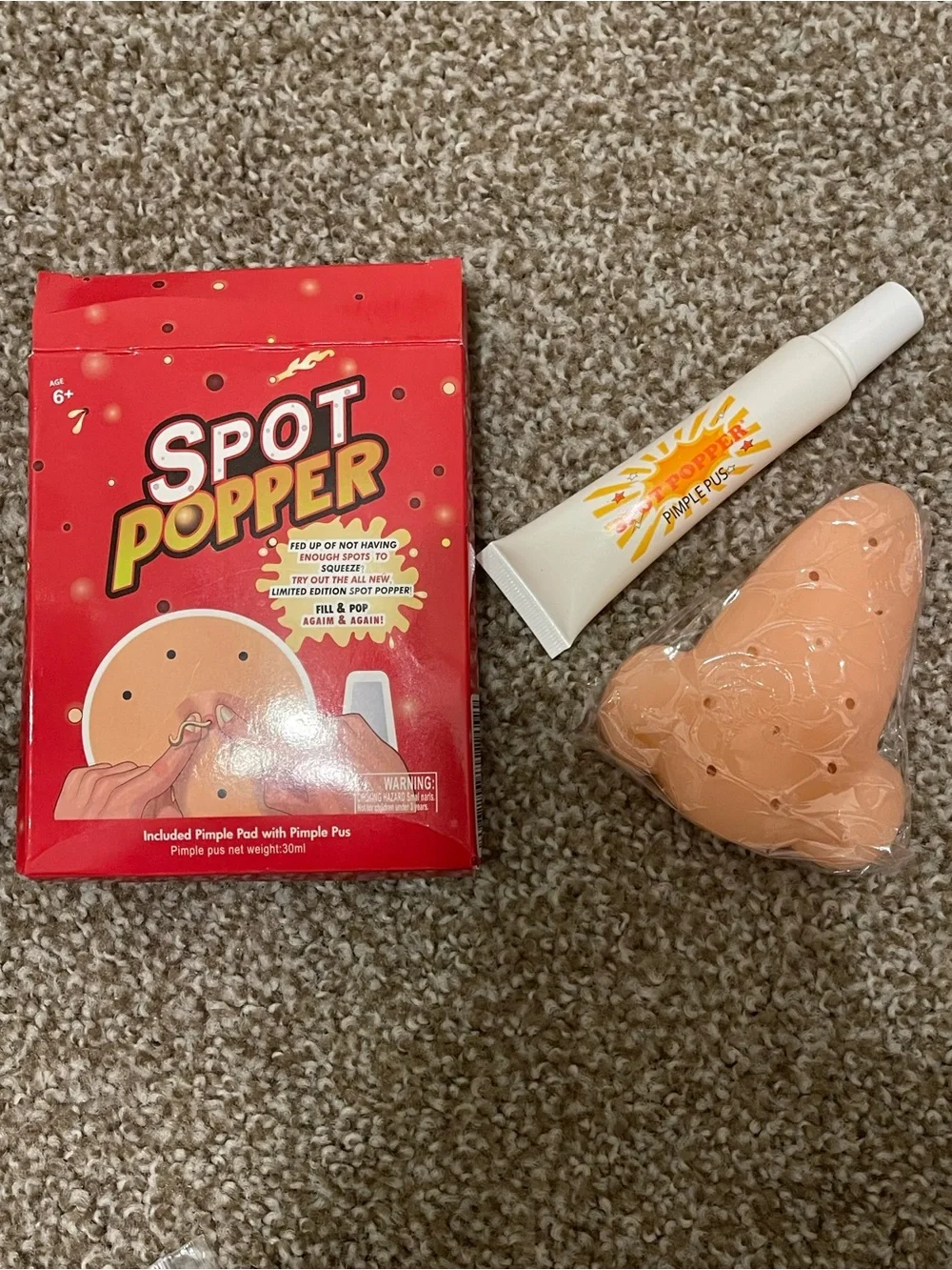 Pimple Popping Toy - Red